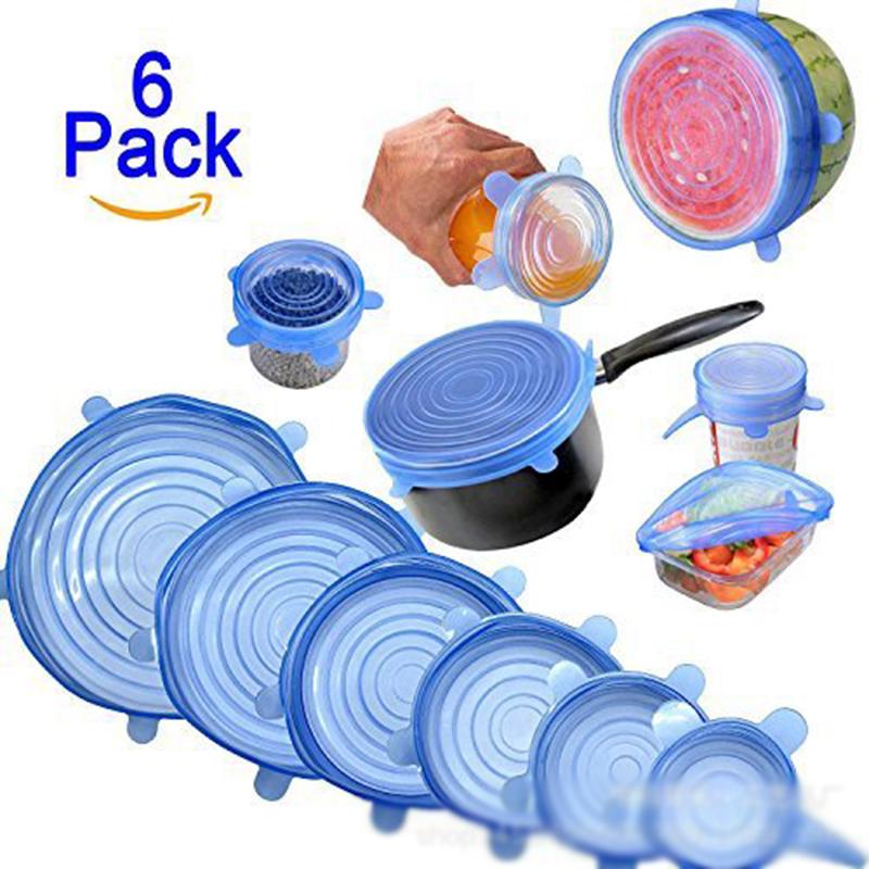 Silicone Food Covers 6pcs